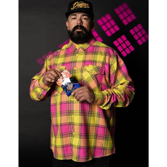 DIXXON Flannel Mens Sz L Kush Kube 420 Edibiles Collab Brand New in Sealed Bag - Picture 4 of 4